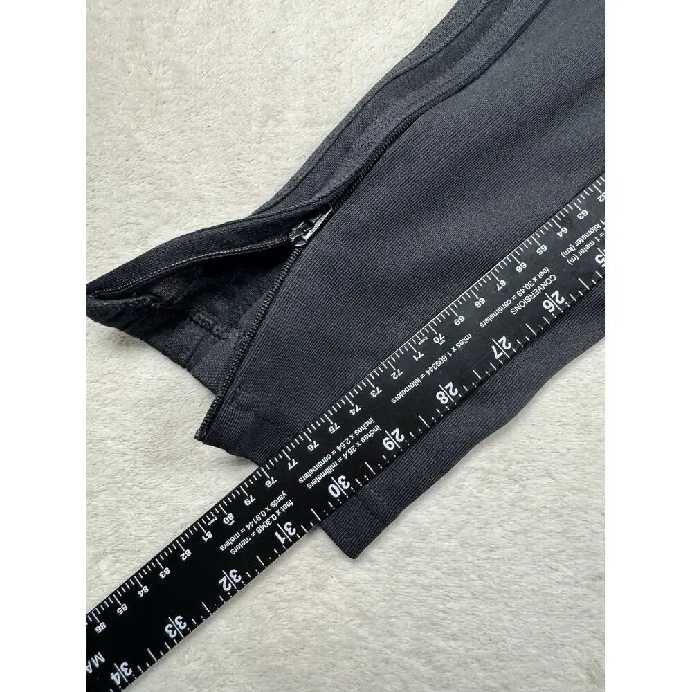 Adidas Men’s Medium Black Athletic Track Pants Zip Ankle Tapered Joggers